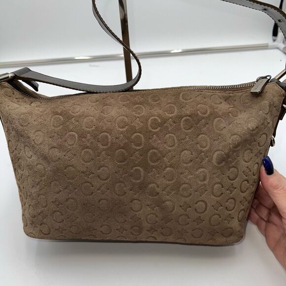 CELINE Shoulder Bag C Macadam Brown Suede - Picture 4 of 13